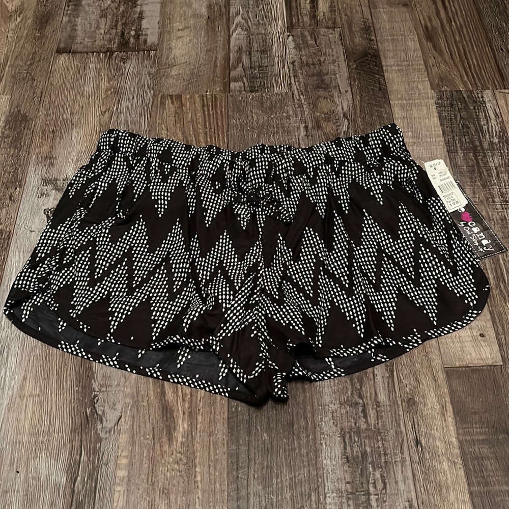 Black and White Shorts